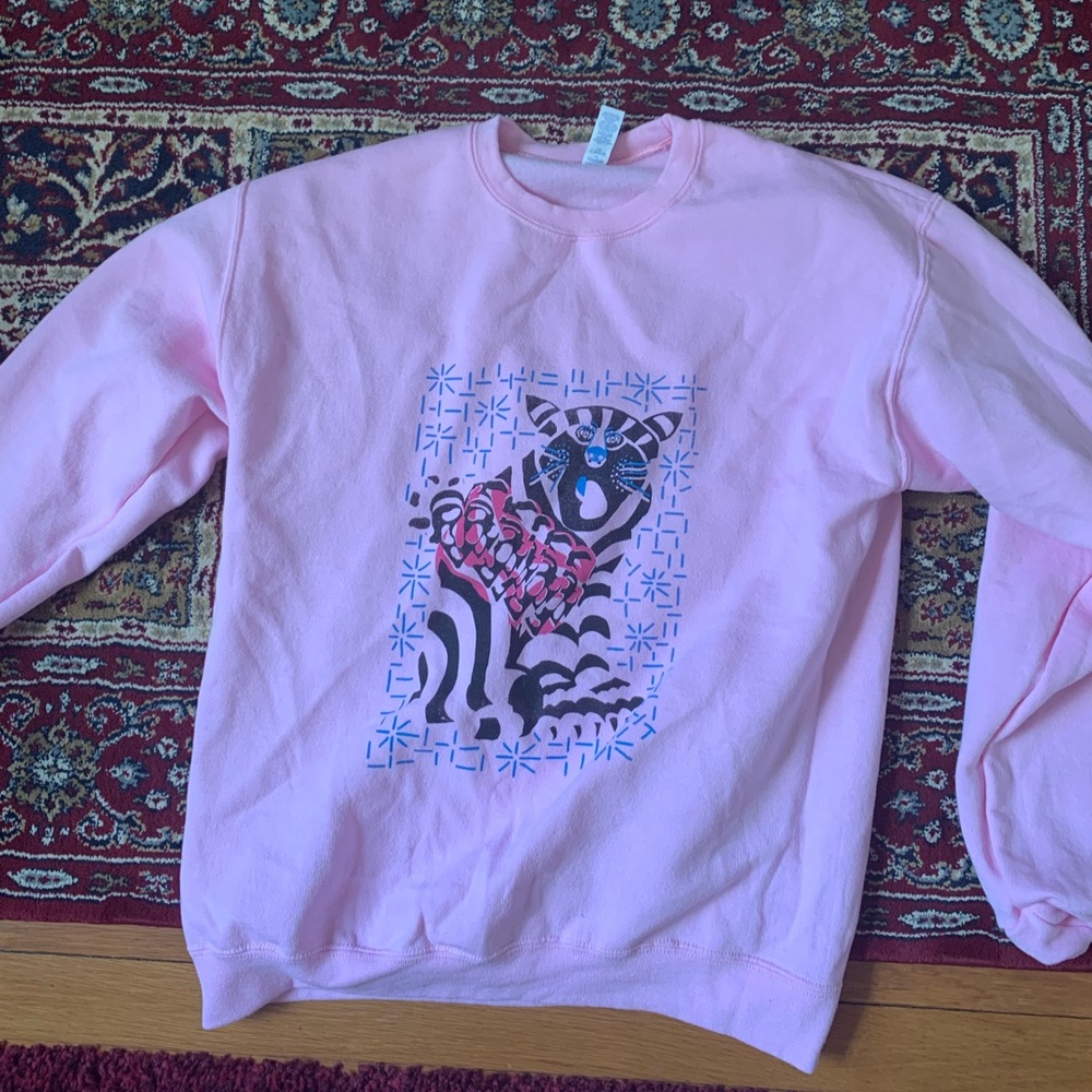 Abby Portner Cat Sweater, Medium